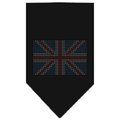 Unconditional Love British Flag Rhinestone Bandana Black Large UN848229